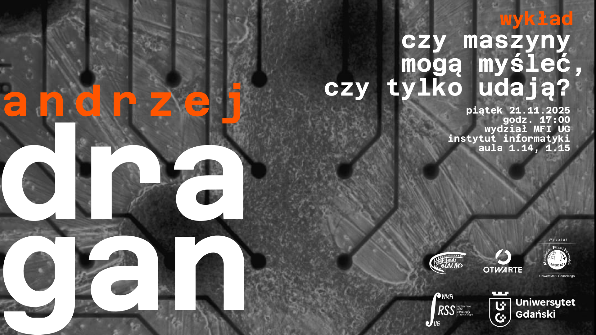 Plakat promujący wykład